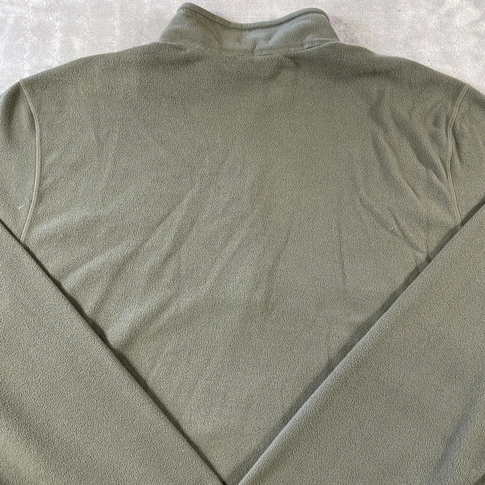 The North Face Glacier 1/4 Zip Fleece Pullover Mens XXL Green Outdoor School